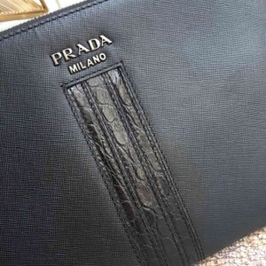 Replica Prada Large Pouch Black 3 Replica Prada Large Pouch Black - premium-grade designer purse dupe