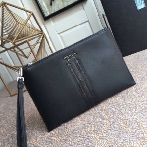 Replica Prada Large Pouch Black 2 Replica Prada Large Pouch Black - high-accuracy replica luxury purse