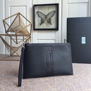 Replica Prada Large Pouch Black 1 Replica Prada Large Pouch Black - high-end fake designer purse