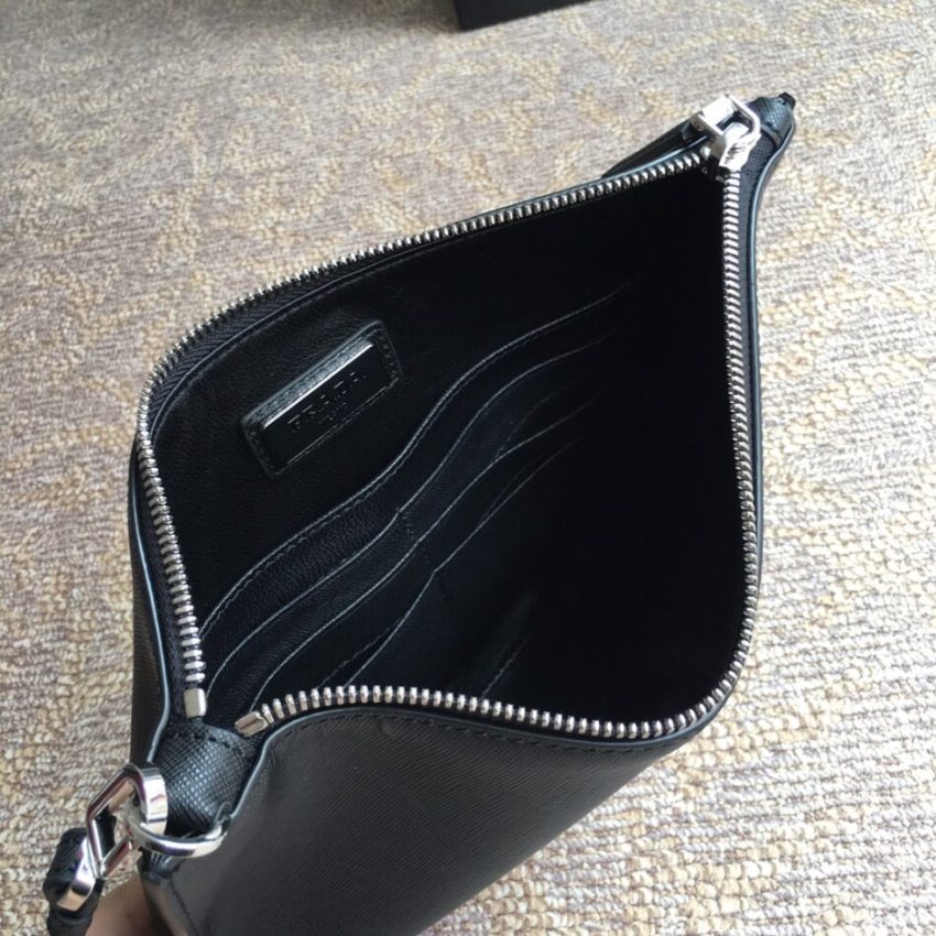 Replica Prada Large Pouch Black 4 Replica Prada Large Pouch Black - near-authentic luxury replica handbag