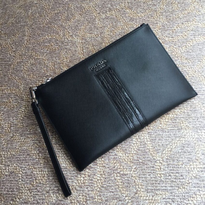 Replica Prada Large Pouch Black 7 Replica Prada Large Pouch Black - high-accuracy replica luxury purse
