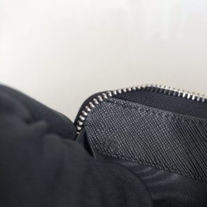 Replica Prada Saffiano Long Wallet Black Silver - high-accuracy replica luxury purse