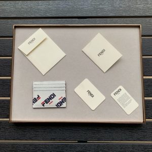 Replica Fendi Card Holder White - high-accuracy replica luxury purse