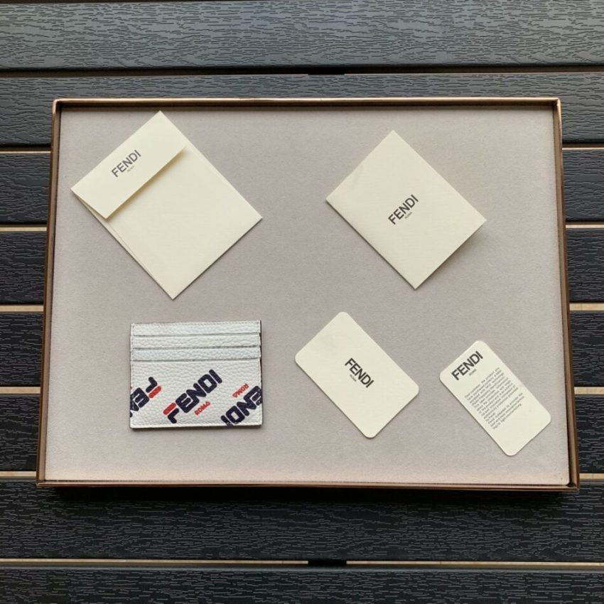 Replica Fendi Card Holder White - high-accuracy replica luxury purse