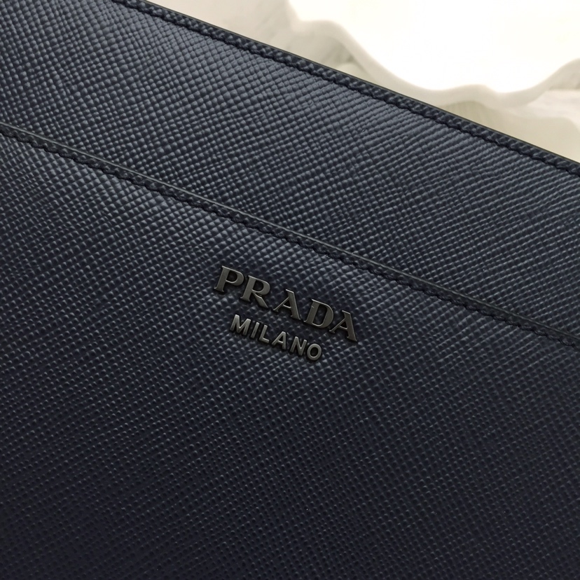 Replica Prada Saffiano New Pouch - best quality luxury bag dupe