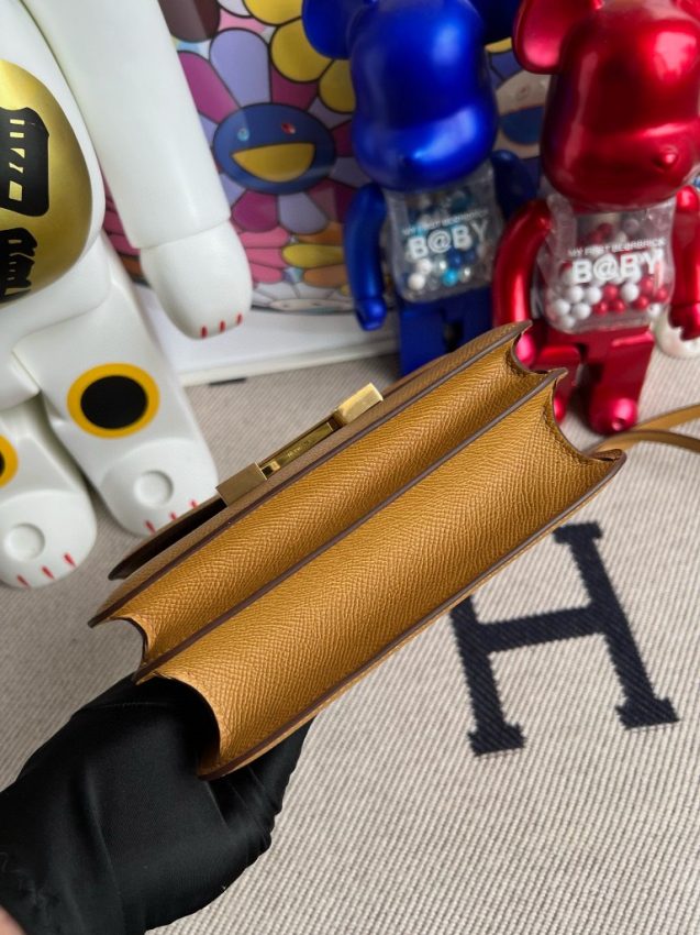 Replica Hermes Constance 18cm Brown - premium-grade designer purse dupe