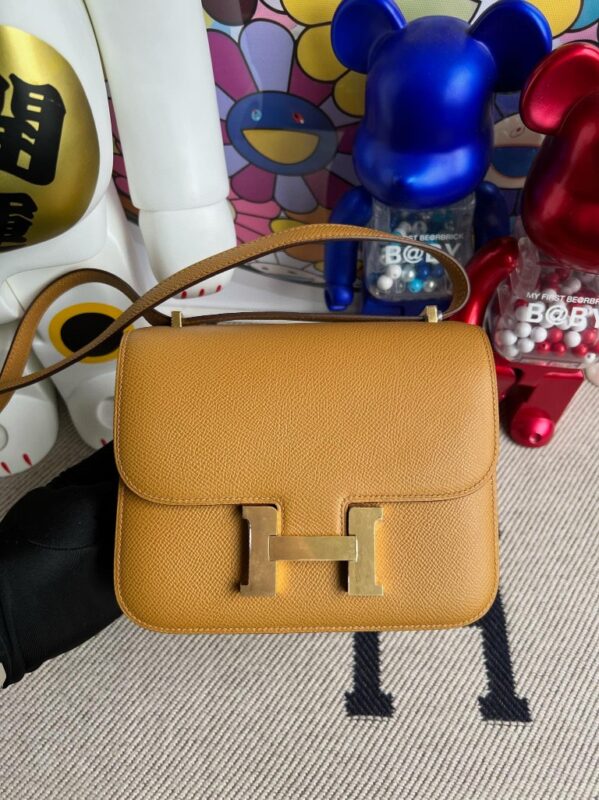 Replica Hermes Constance 18cm Brown - near-authentic luxury replica handbag