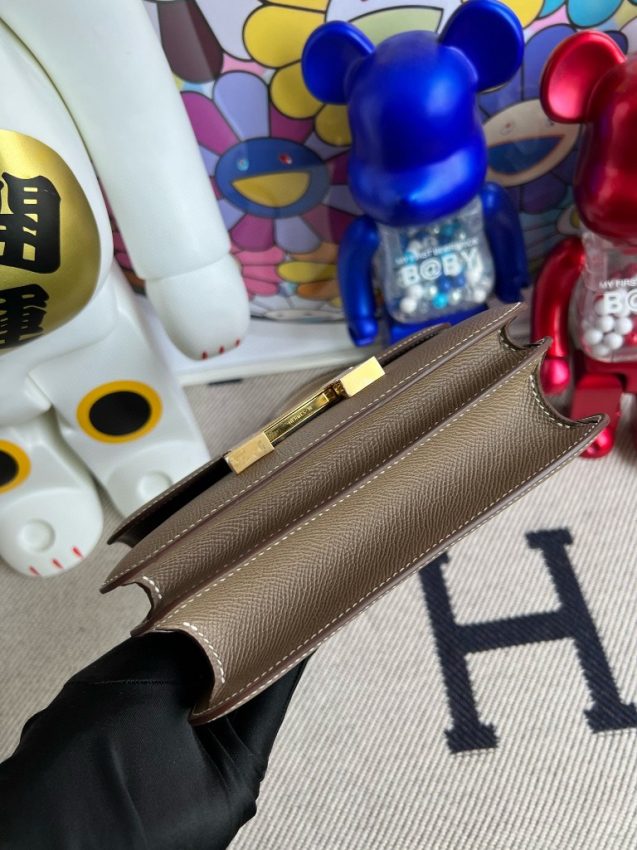 Replica Hermes Constance 18cm Etoupe - near-authentic luxury replica handbag