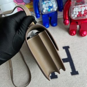 Replica Hermes Constance 18cm Etoupe - premium-grade designer purse dupe