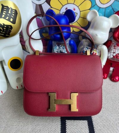 Replica Hermes Constance 24cm Red - top-tier luxury replica shoulder bag