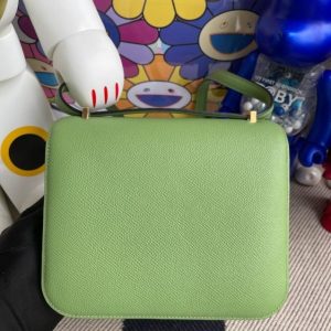 Replica Hermes Constance 18cm Light Green - top-rated replica designer bag
