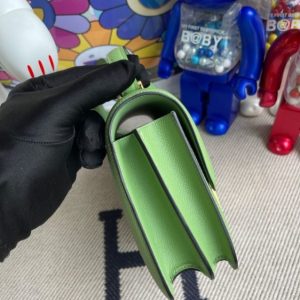 Replica Hermes Constance 18cm Light Green - 1:1 designer replica handbag