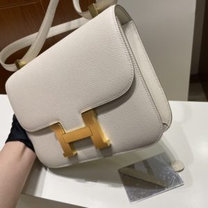 Replica Hermes Constance 24cm Creamy White - elite superclone designer purse
