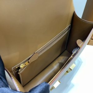 Replica Hermes Constance 24cm Golden Brown - 1:1 designer replica handbag