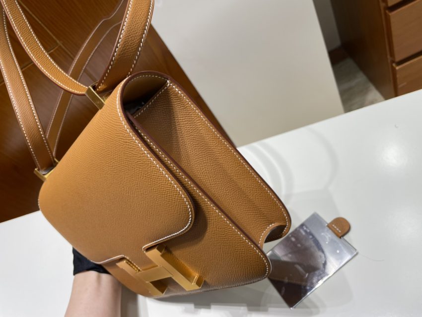 Replica Hermes Constance 24cm Golden Brown - top-rated replica designer bag