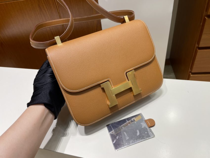 Replica Hermes Constance 24cm Golden Brown - top-rated replica designer bag