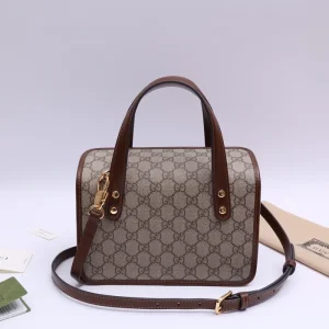 Replica GUCCI HORSEBIT 1955 MINI CANVAS TOTE IN NEUTRALS - premium 1:1 fake handbag model