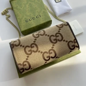 Replica GUCCI OPHIDIA GG CHAIN WALLET - realistic designer-inspired fake bag
