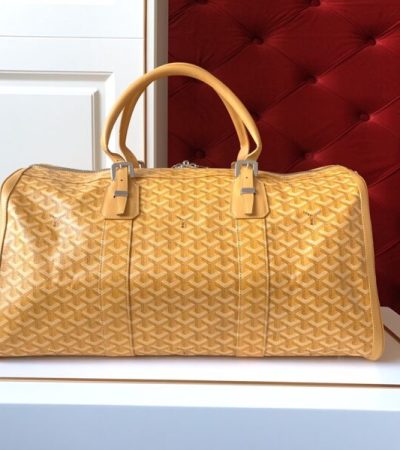 Replica Goyard Boston 45 Yellow - authentic-look luxury purse replica