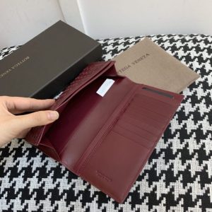 Replica Bottega Veneta Intrecciato Wallet Red - elite superclone designer purse