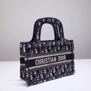 Replica Dior Tote Book Mini CD Black - top-tier luxury replica shoulder bag