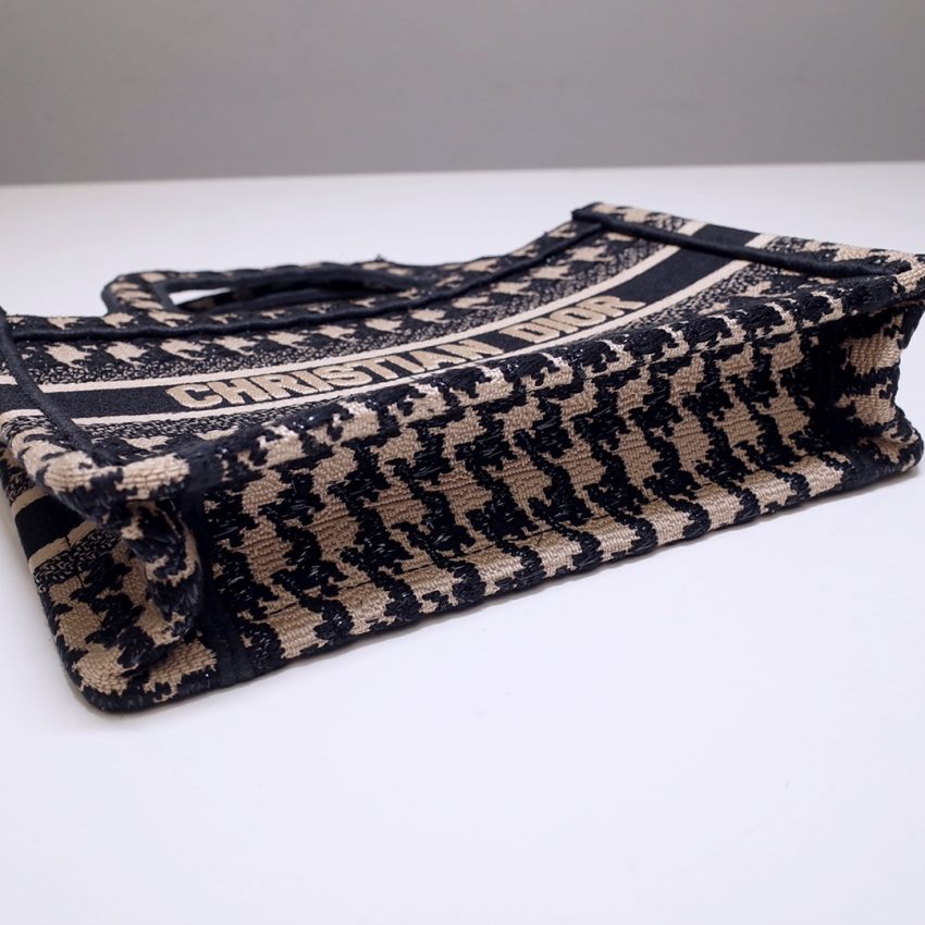 Replica Dior Tote Book Mini Houndstooth - top-tier luxury replica shoulder bag