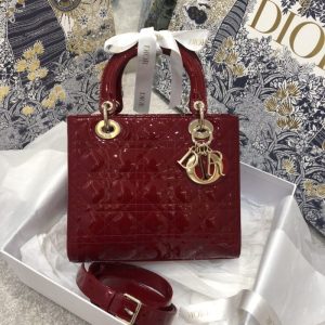 Replica Lady Dior Large Red Patent - elite superclone designer purse