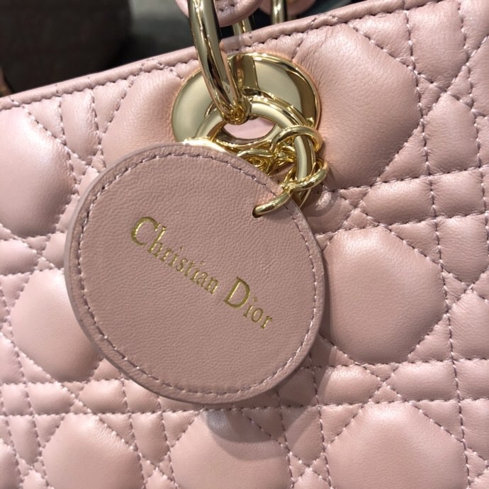Replica Lady Dior Large Pink - high-quality designer bag clone