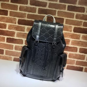 Replica Gucci Medium Backpack Full Black - 1:1 designer replica handbag
