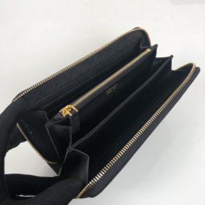 Replica Prada Saffiano Long Wallet Black - high-accuracy replica luxury purse