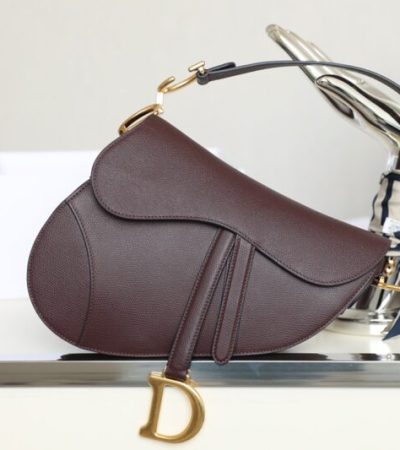Replica Dior Saddle Bag Bordeaux - 1:1 designer replica handbag