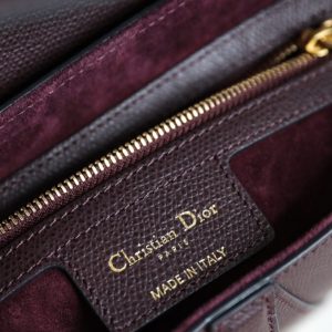 Replica Dior Saddle Bag Bordeaux - top-tier luxury replica shoulder bag