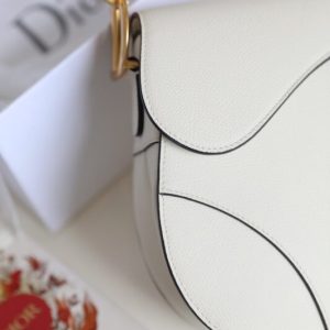 Replica Dior Saddle White Wool - authentic-look luxury purse replica