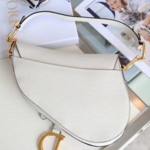 Replica Dior Saddle White Wool - high-accuracy replica luxury purse