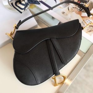Replica Dior Saddle Bag Black - premium 1:1 fake handbag model