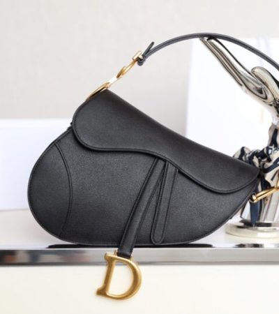 Replica Dior Saddle Bag Black - authentic-look luxury purse replica