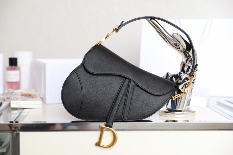 Replica Dior Saddle Bag Black - authentic-look luxury purse replica