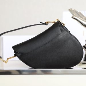 Replica Dior Saddle Bag Black - top-tier luxury replica shoulder bag