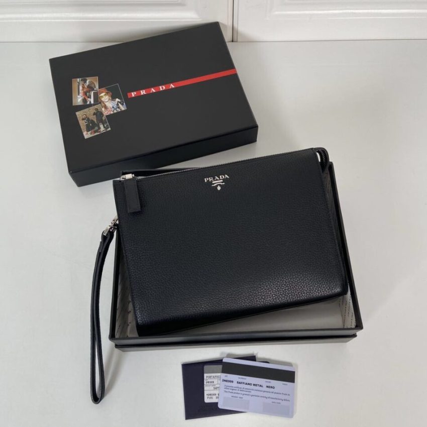 Replica Prada Saffiano Pouch - best-selling designer handbag dupe