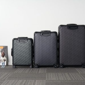 Replica Rimowa & Dior Suitcase Black - best quality luxury bag dupe