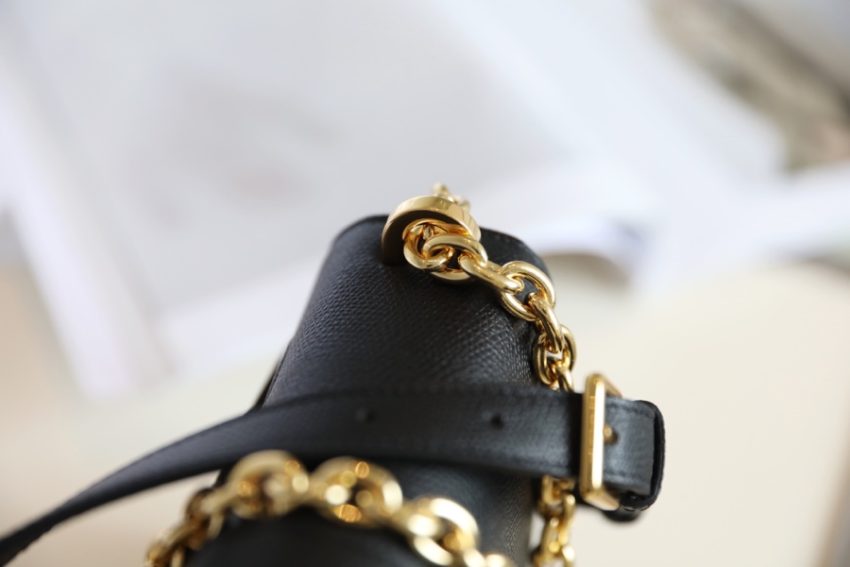 Replica Dior 30 Montaigne Black Grain - 1:1 designer replica handbag