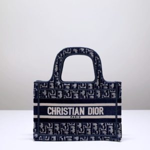 Replica Dior Tote Book Mini CD Blue - ultra-realistic fake designer tote