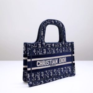 Replica Dior Tote Book Mini CD Blue - authentic-look luxury purse replica
