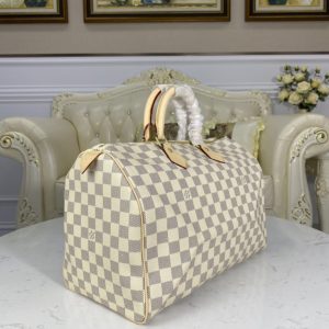 Replica Louis Vuitton Speedy White Grid - near-authentic luxury replica handbag