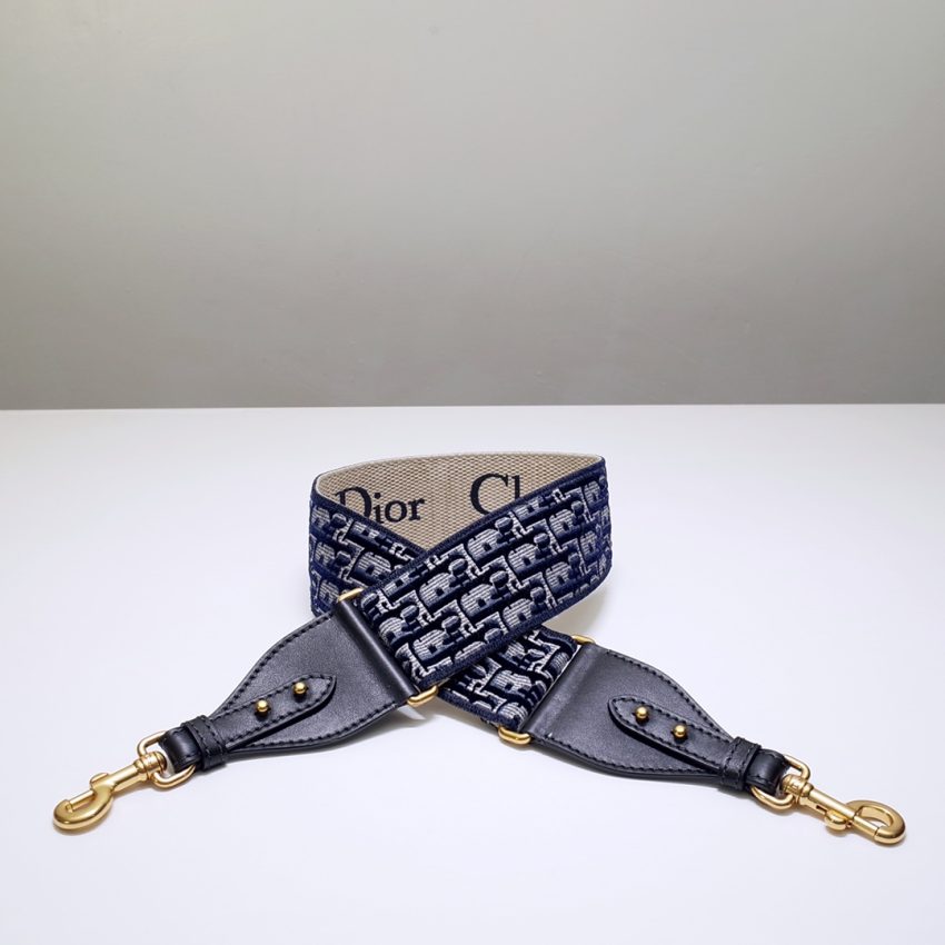 Replica Dior Adjustable Shoulder Strap Grey - best quality luxury bag dupe