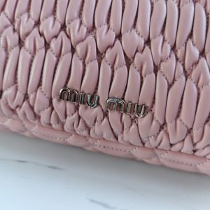 Replica Miu Miu Crystal Handbag Pink - best quality luxury bag dupe