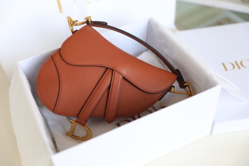 Replica Dior Saddle Bag Small Brown - ultra-realistic fake designer tote