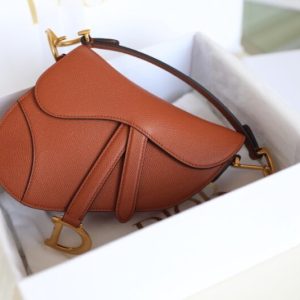 Replica Dior Saddle Bag Brown - top-rated replica designer bag