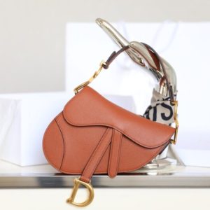 Replica Dior Saddle Bag Small Brown - best quality luxury bag dupe