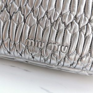 Replica Miu Miu Crystal Handbag Silver - high-accuracy replica luxury purse